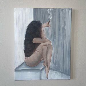 Contemporary Nude Acrylic Art on Canvas